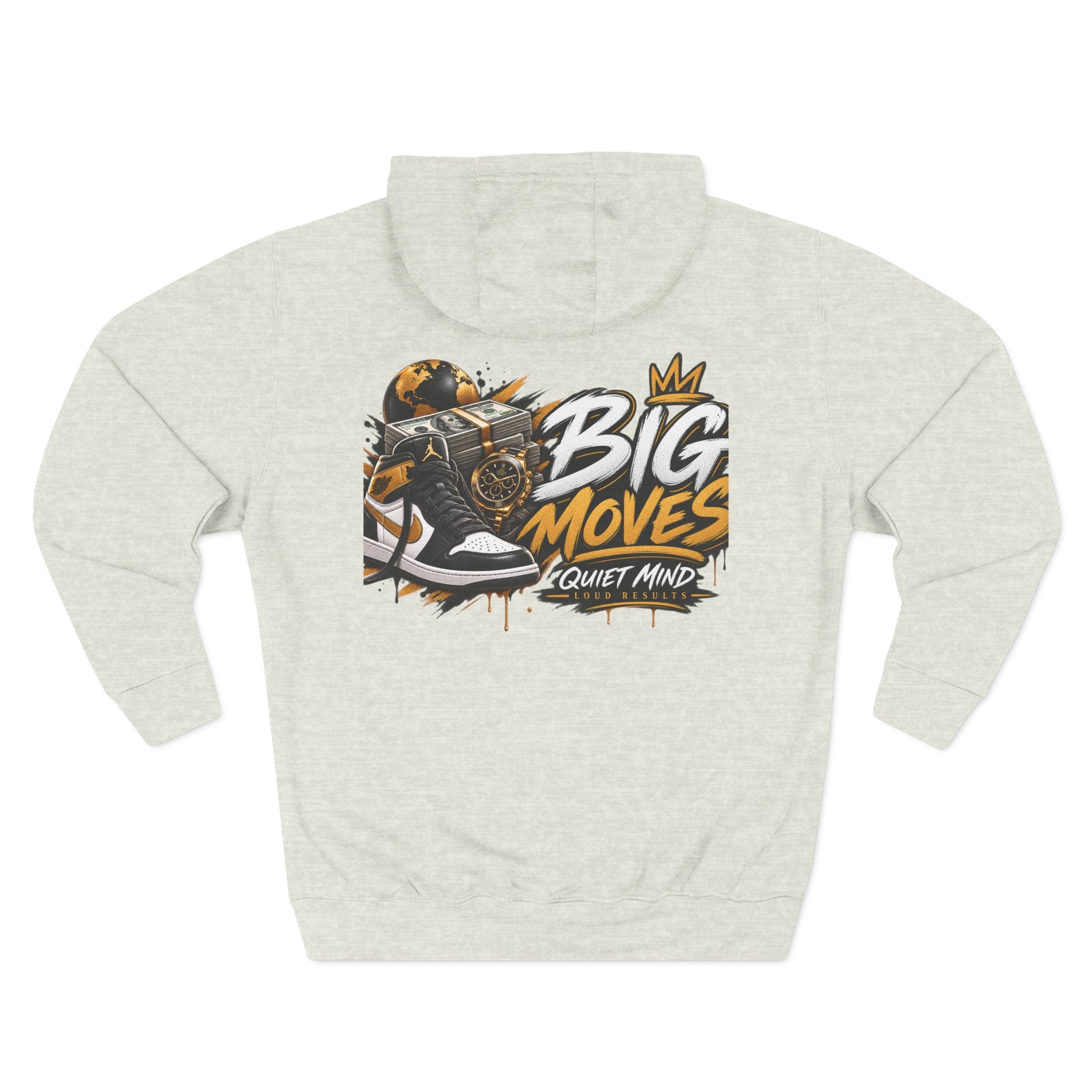Big Moves Graphic Hoodie — 'Big Moves, Quiet Mind' Streetwear Pullover