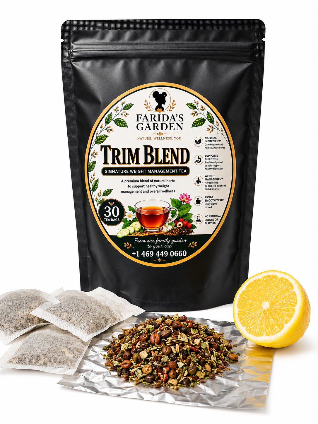 Trim Blend – Herbal Weight Management Tea (30 Sachets)